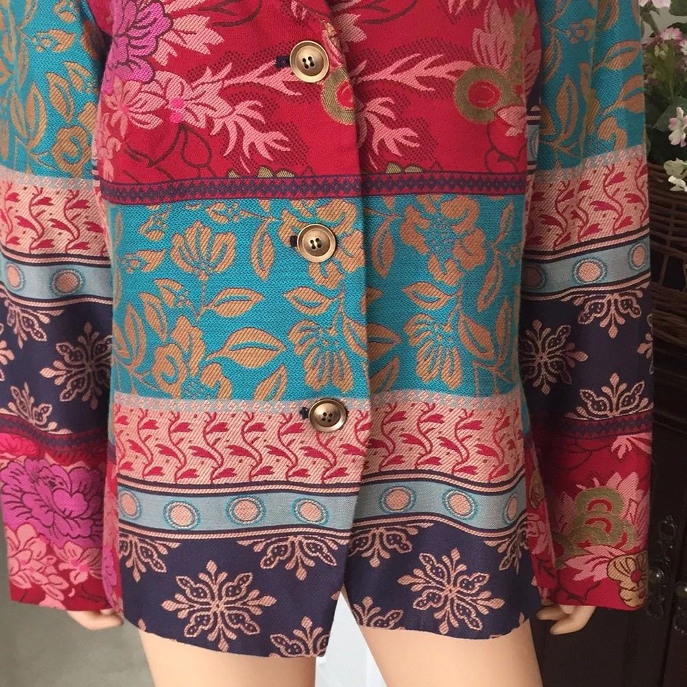 Coldwater woven tapestry blazer